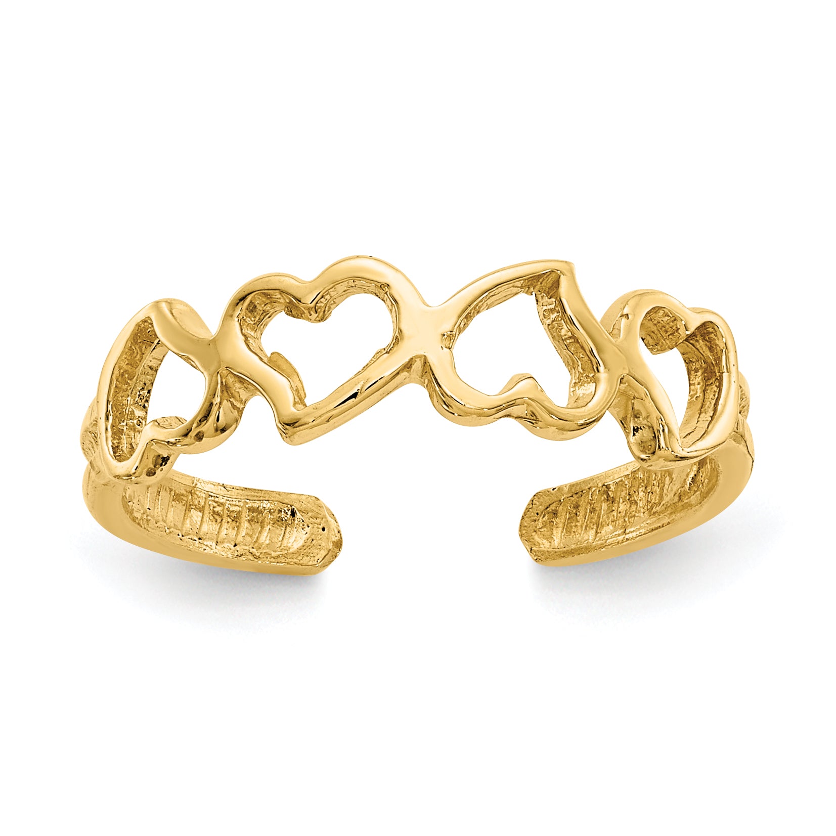 14K Heart Toe Ring