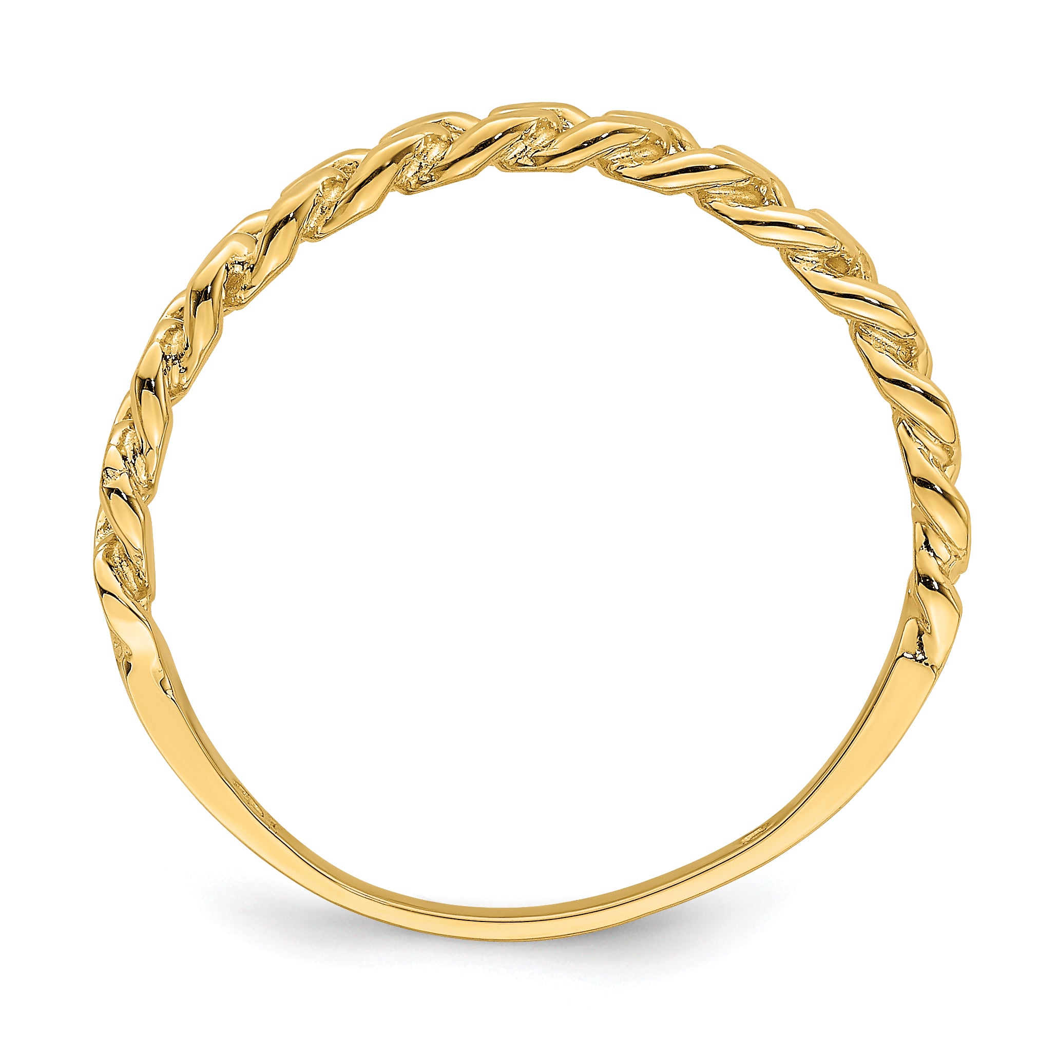 14k Chain Link Band Ring