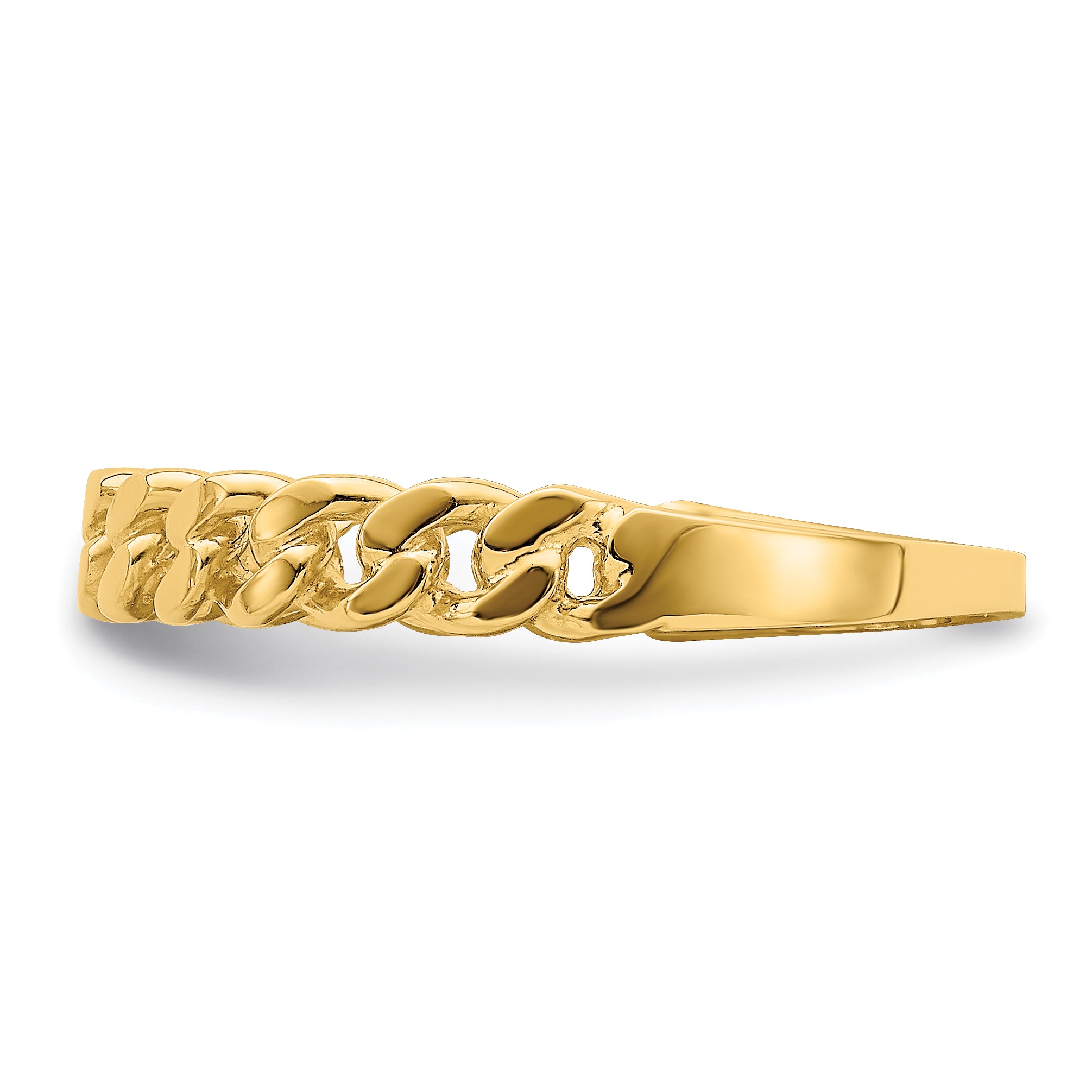 14k Chain Link Band Ring