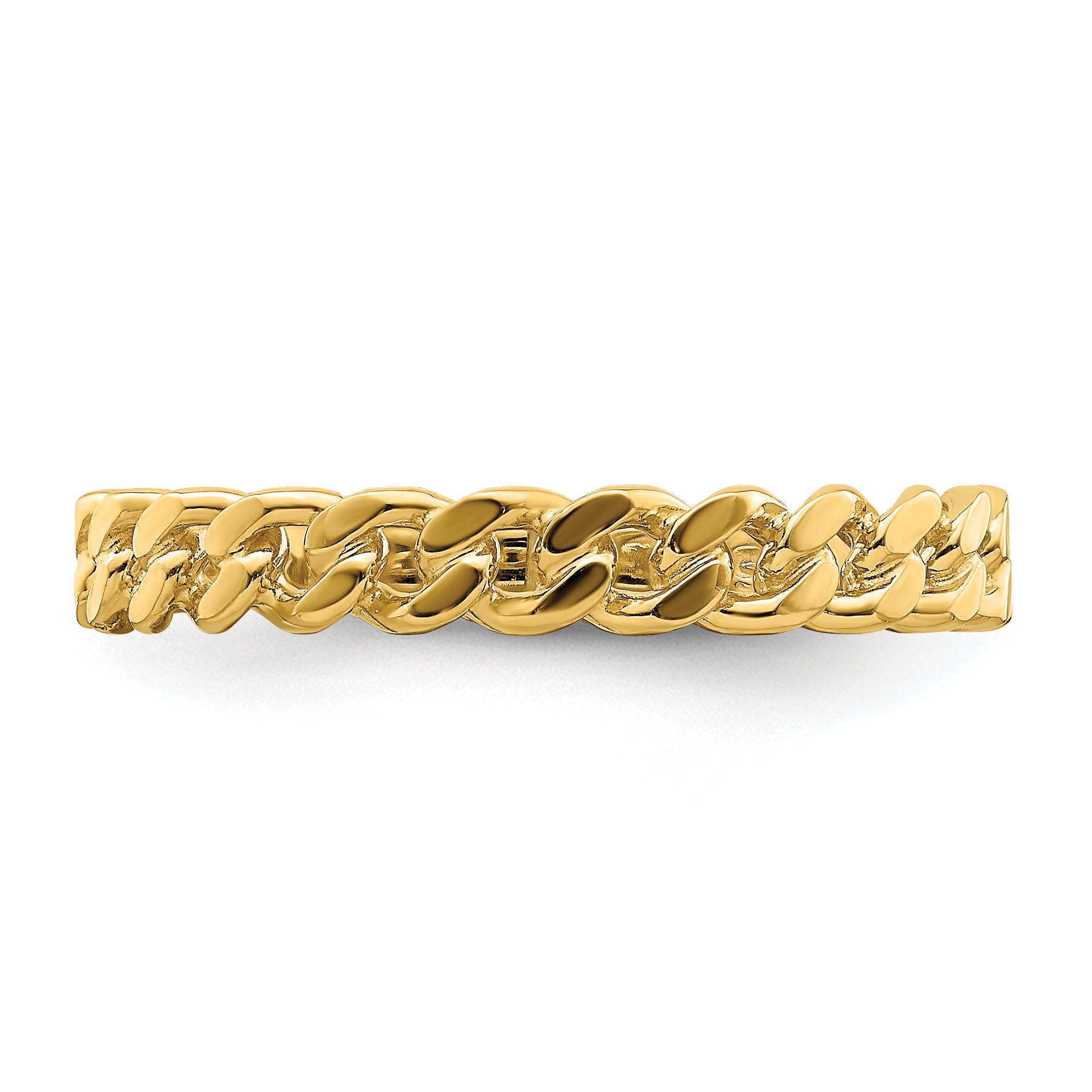 14k Chain Link Band Ring