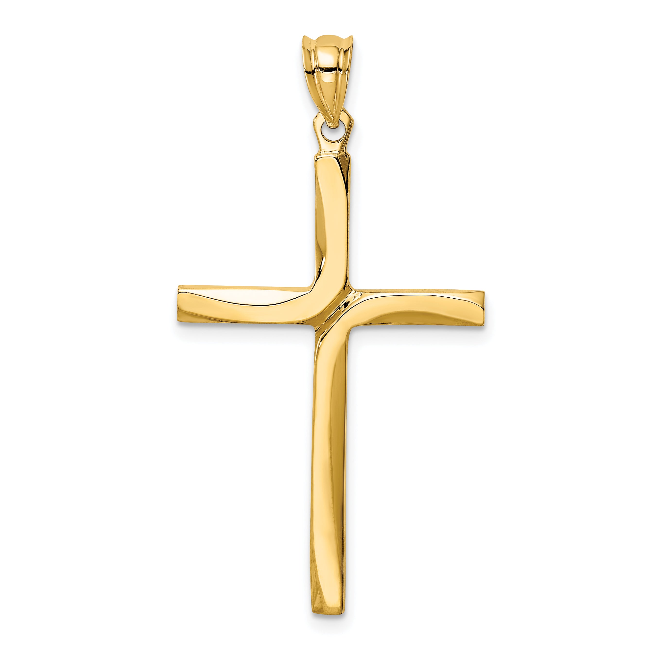 14k Polished Cross Pendant