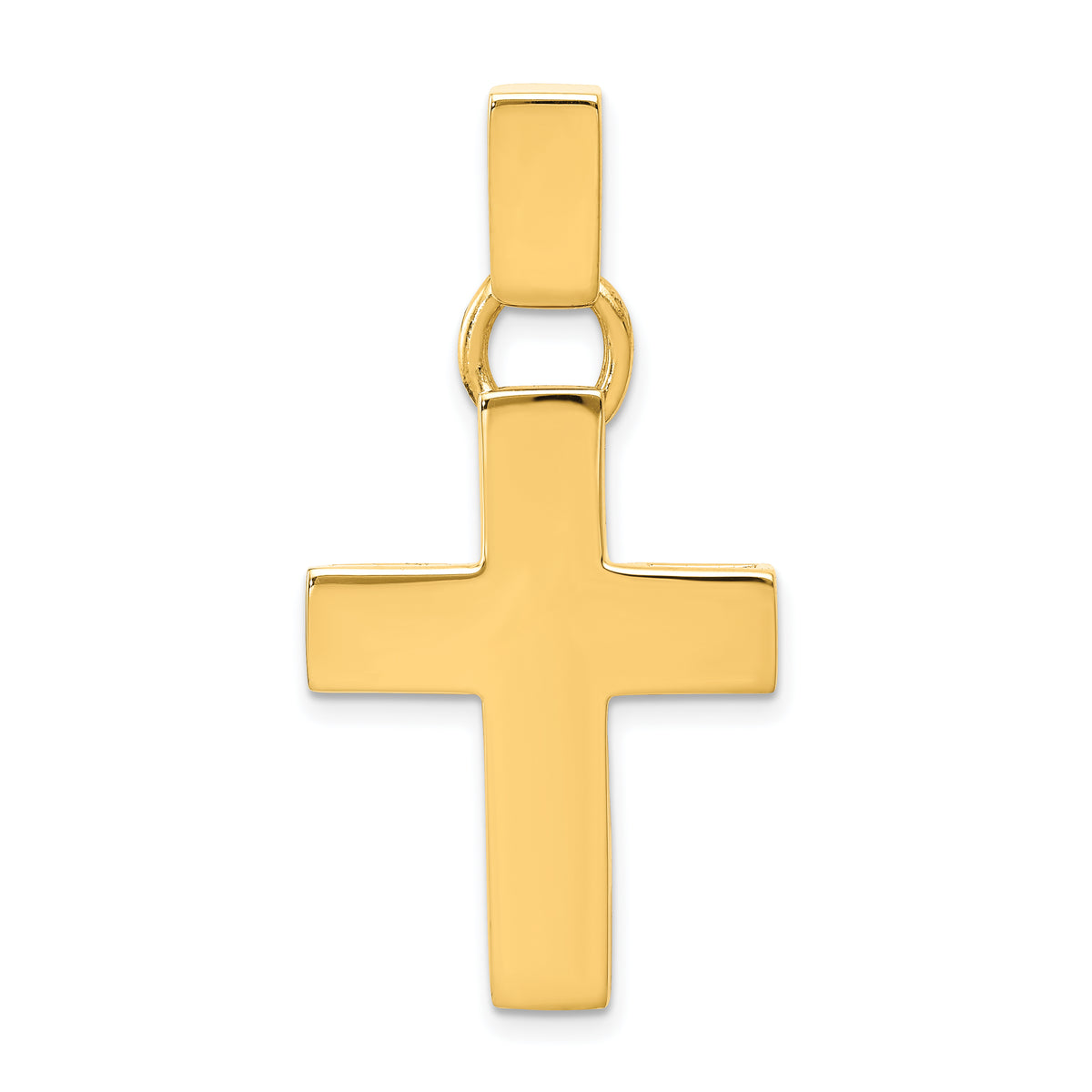 14k Hollow Cross Pendant