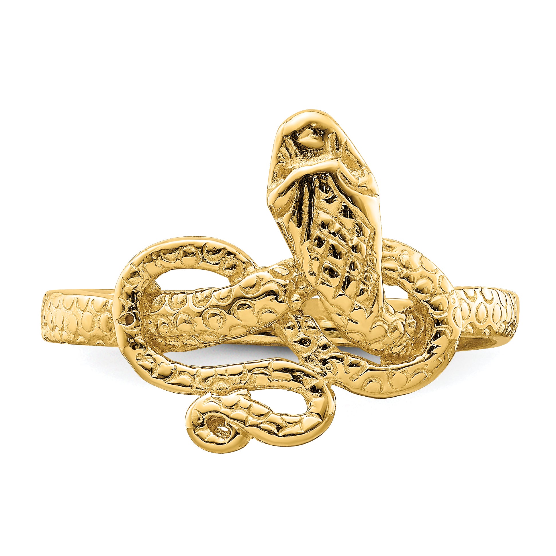 14K Snake Ring