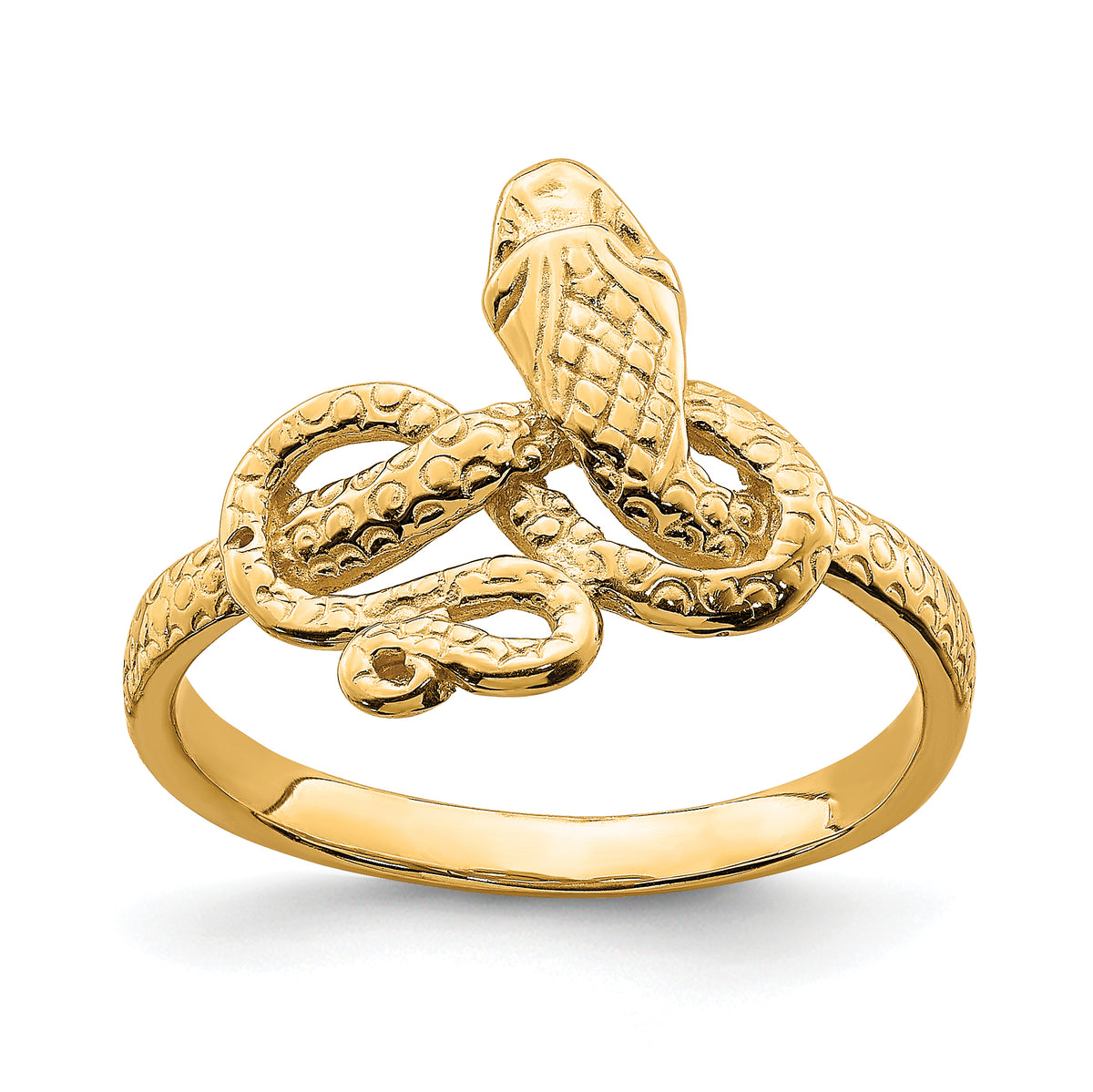 14K Snake Ring