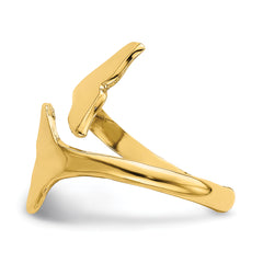 14K Double Whale Tails Ring