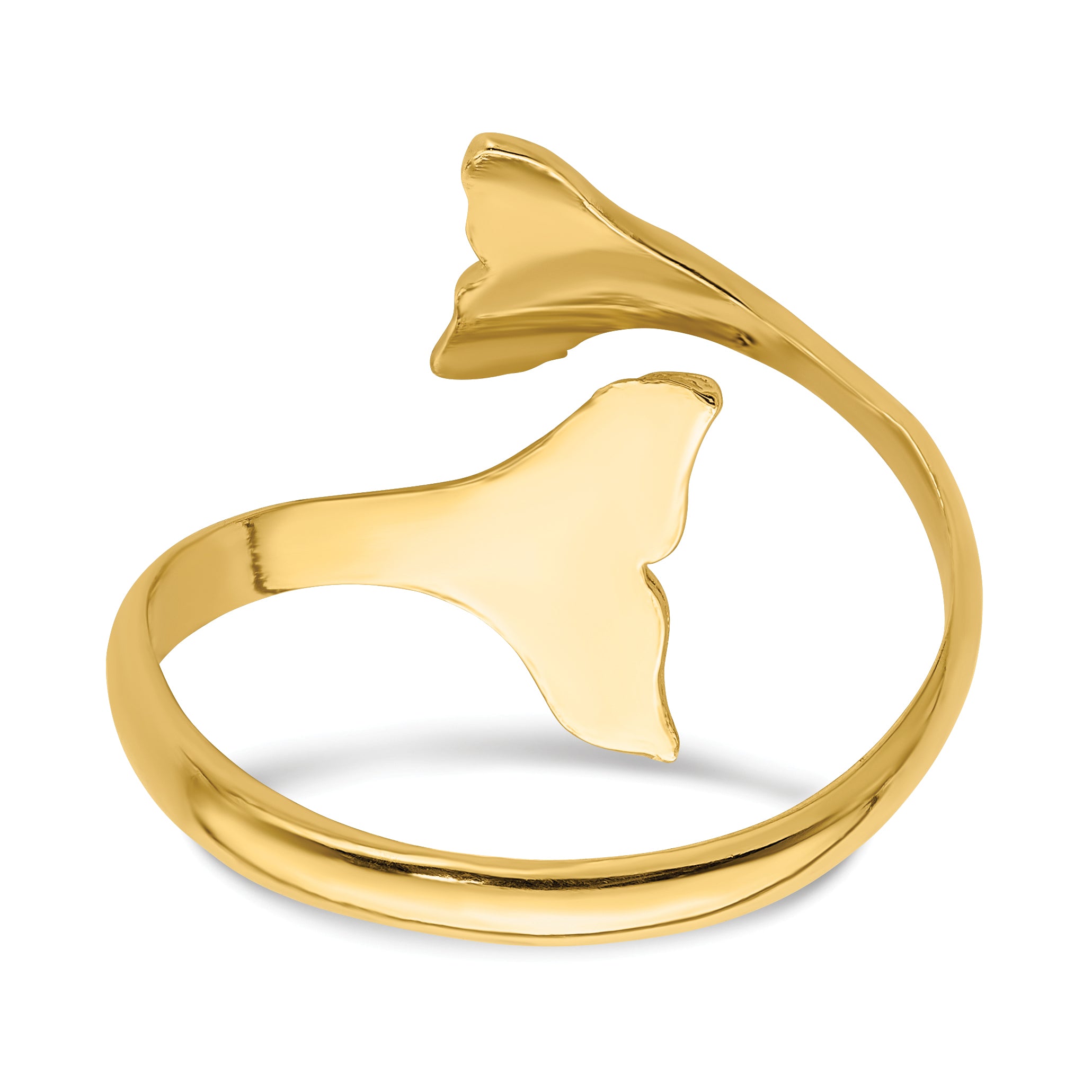 14K Double Whale Tails Ring