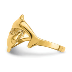 14K Double Dolphin Ring