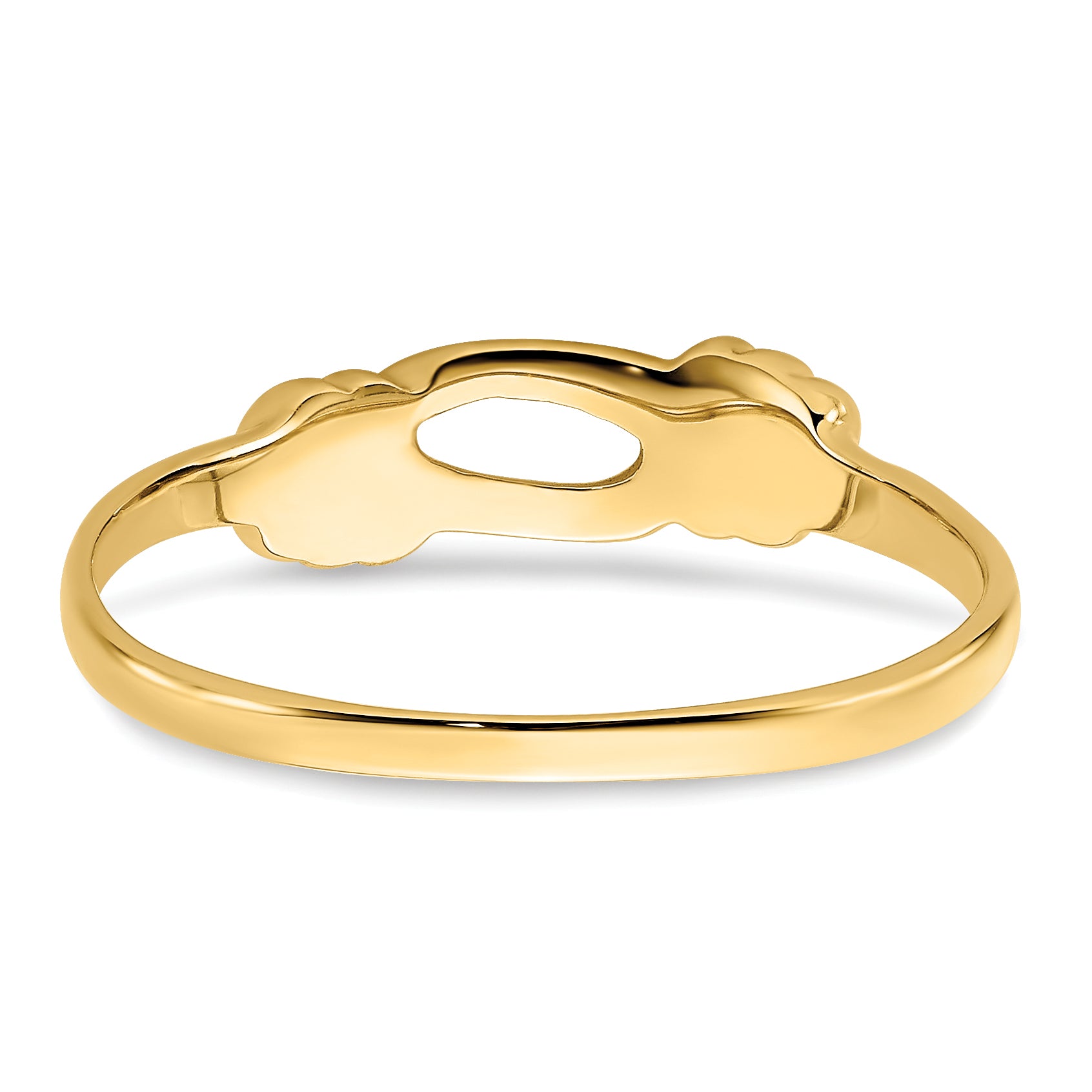 14K Love Knot Band