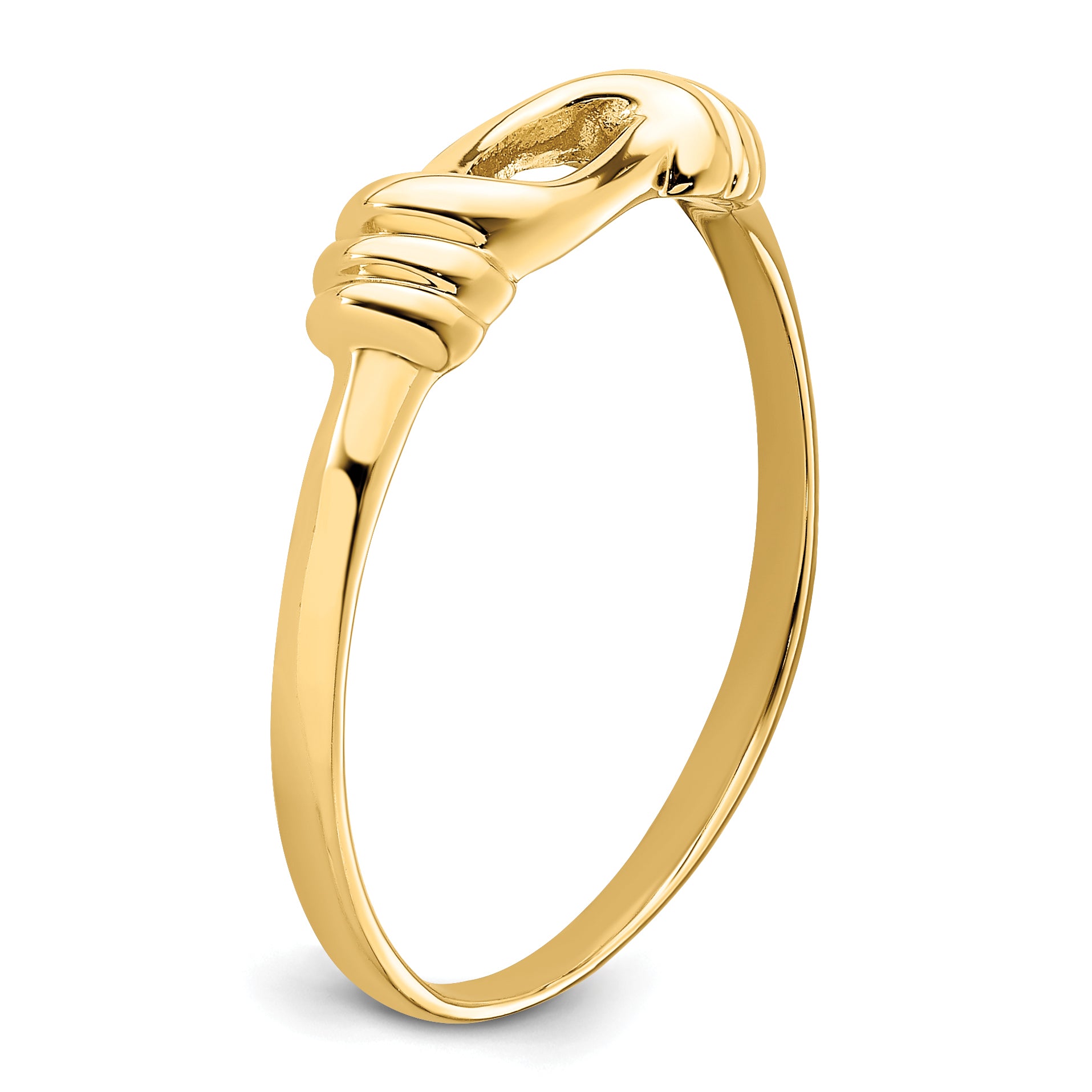 14K Love Knot Band