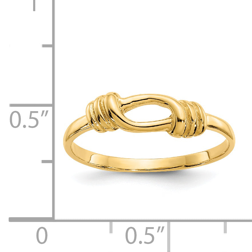 14K Love Knot Band