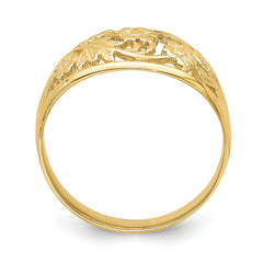 14K Floral Dome Ring