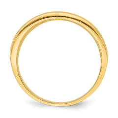 14K Mesh Ring Tapered Band Ring