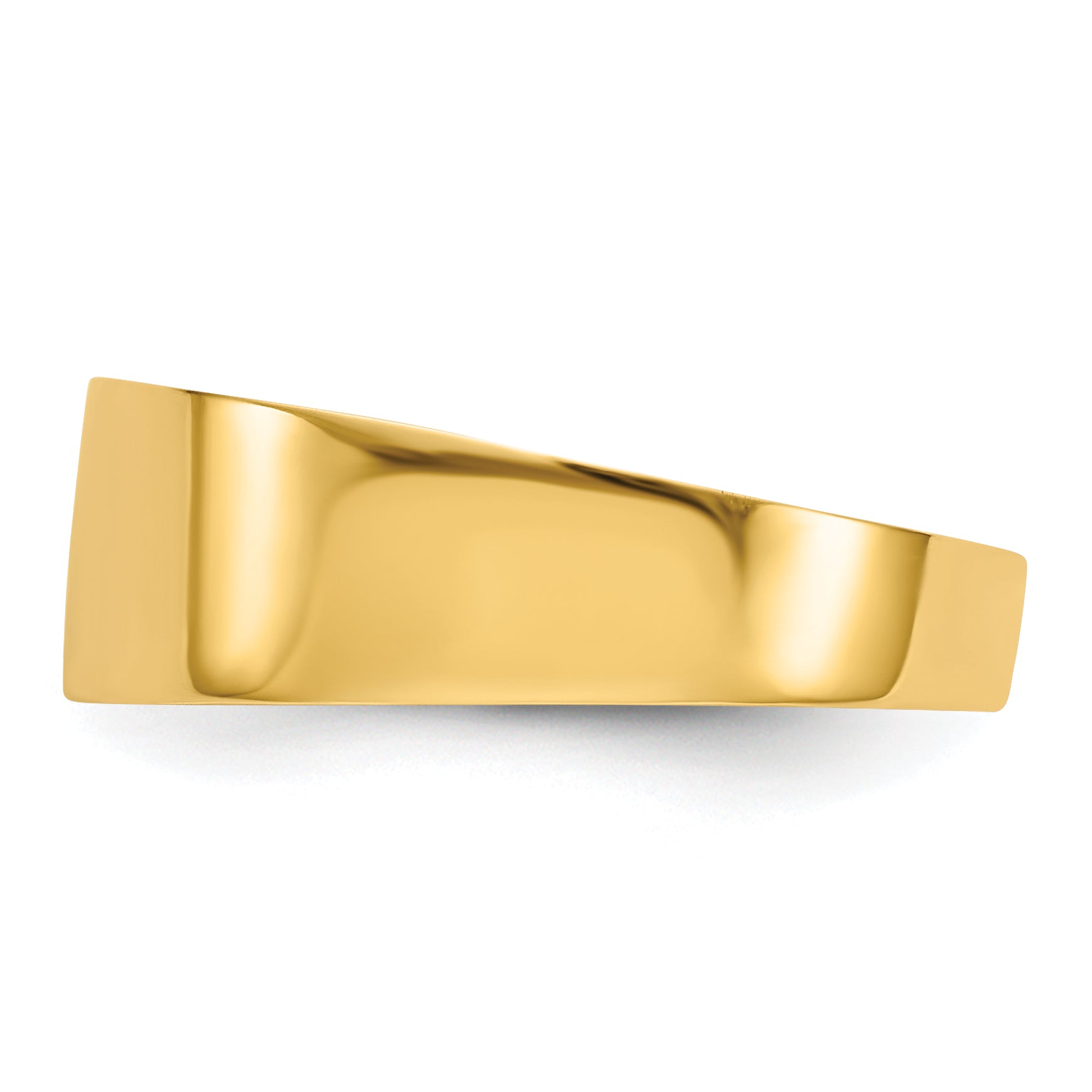 14K 3-6mm Flat-top Tapered Cigar Band Ring