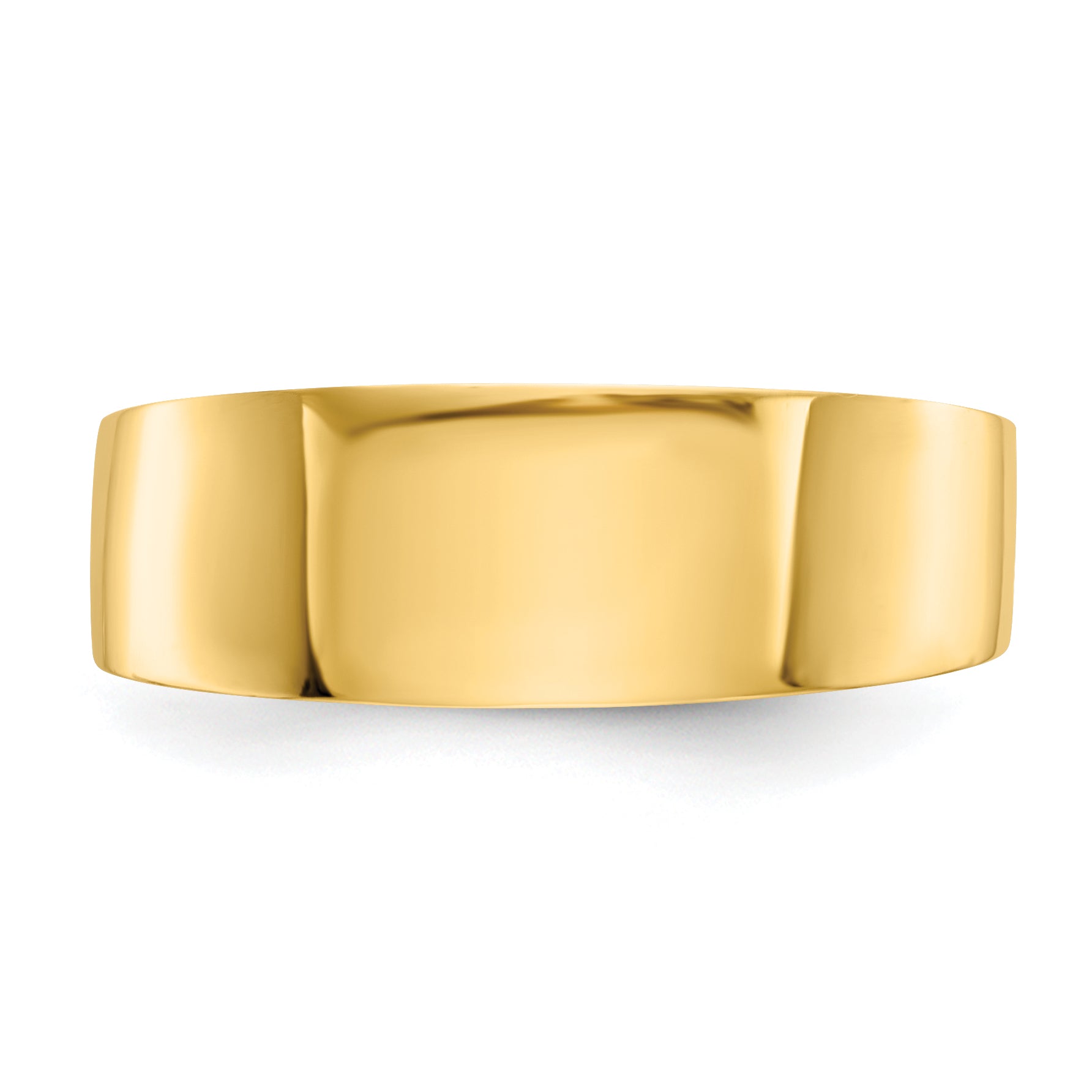 14K 3-6mm Flat-top Tapered Cigar Band Ring