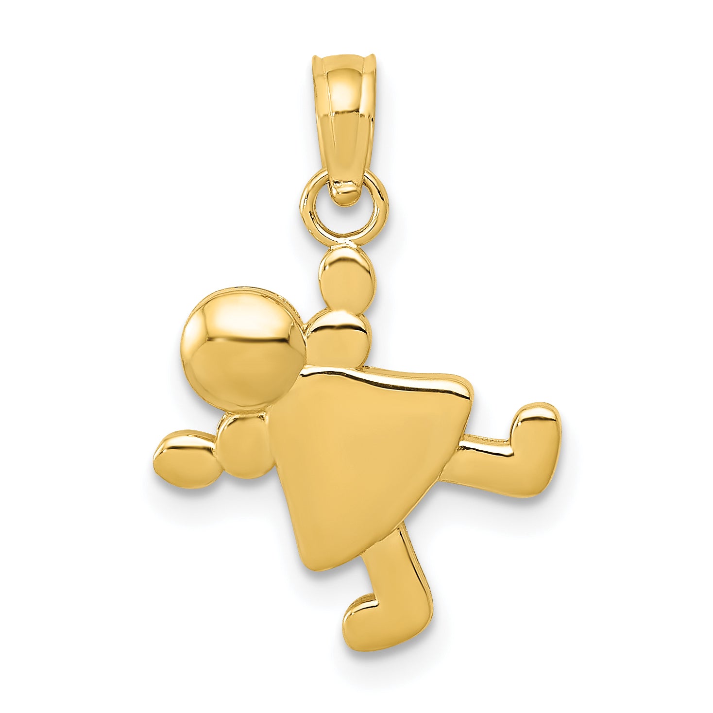 14k Little Girl Charm