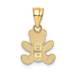 14k Teddy Bear Pendant