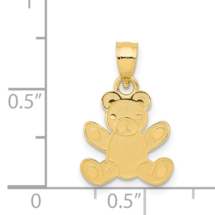 14k Teddy Bear Pendant