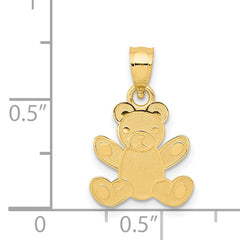 14k Teddy Bear Pendant