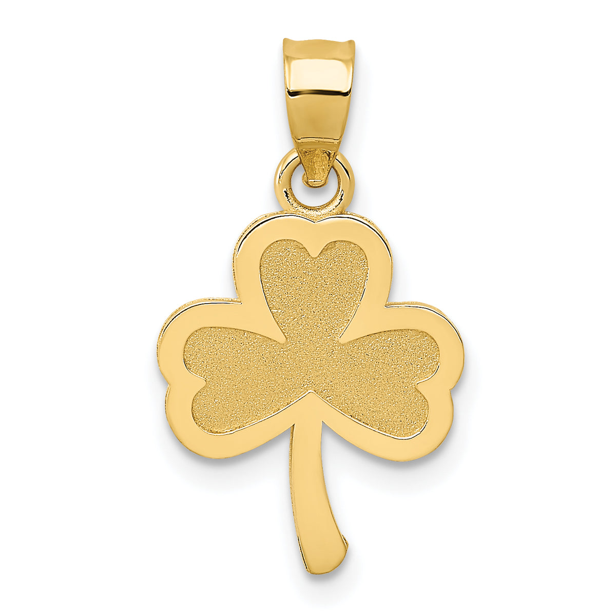 14k 3 Leaf Clover Pendant