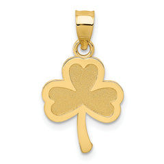 14k 3 Leaf Clover Pendant