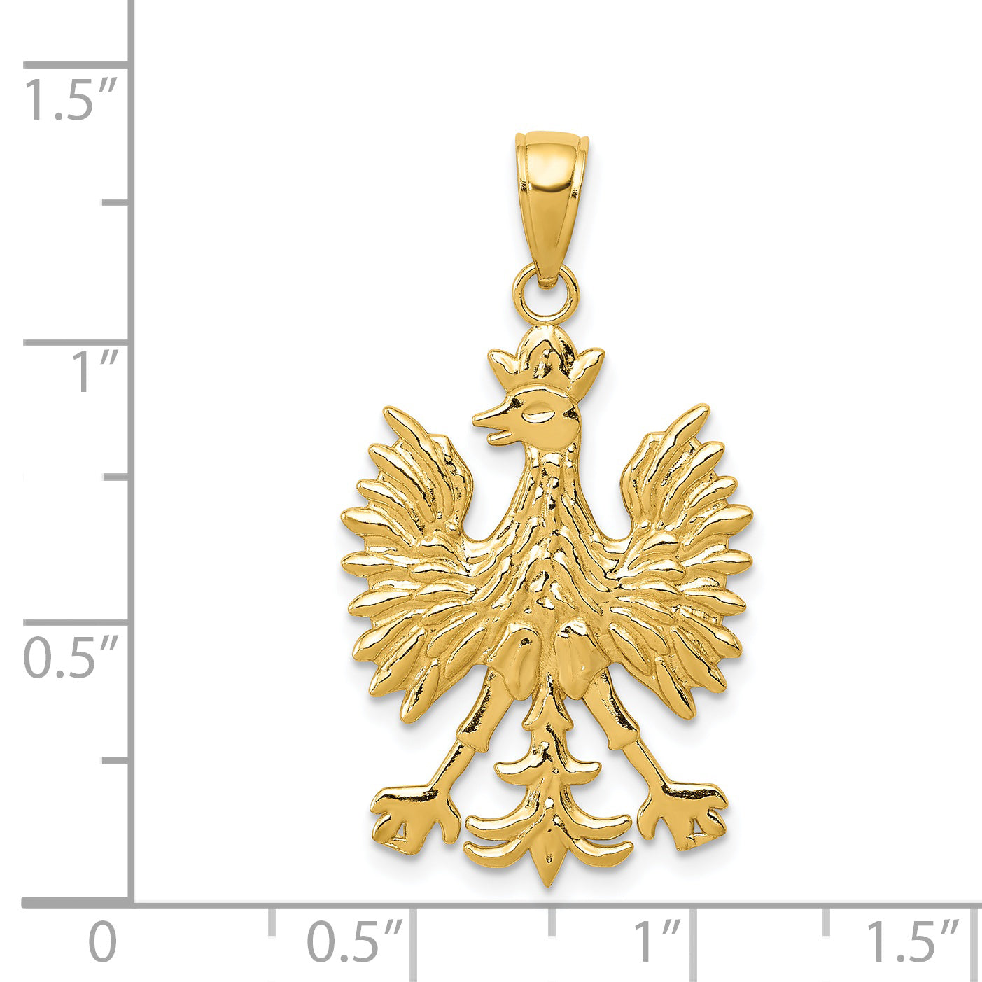 14k Phoenix Mythological Bird Charm