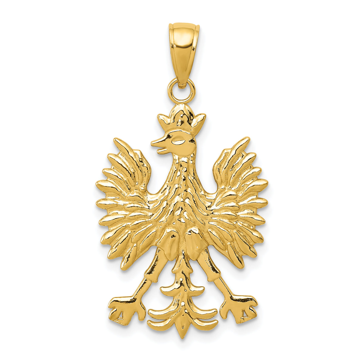 14k Phoenix Mythological Bird Charm