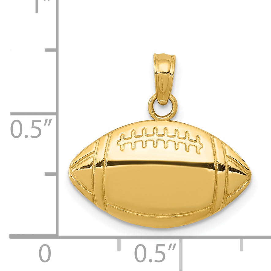 14k Football Charm