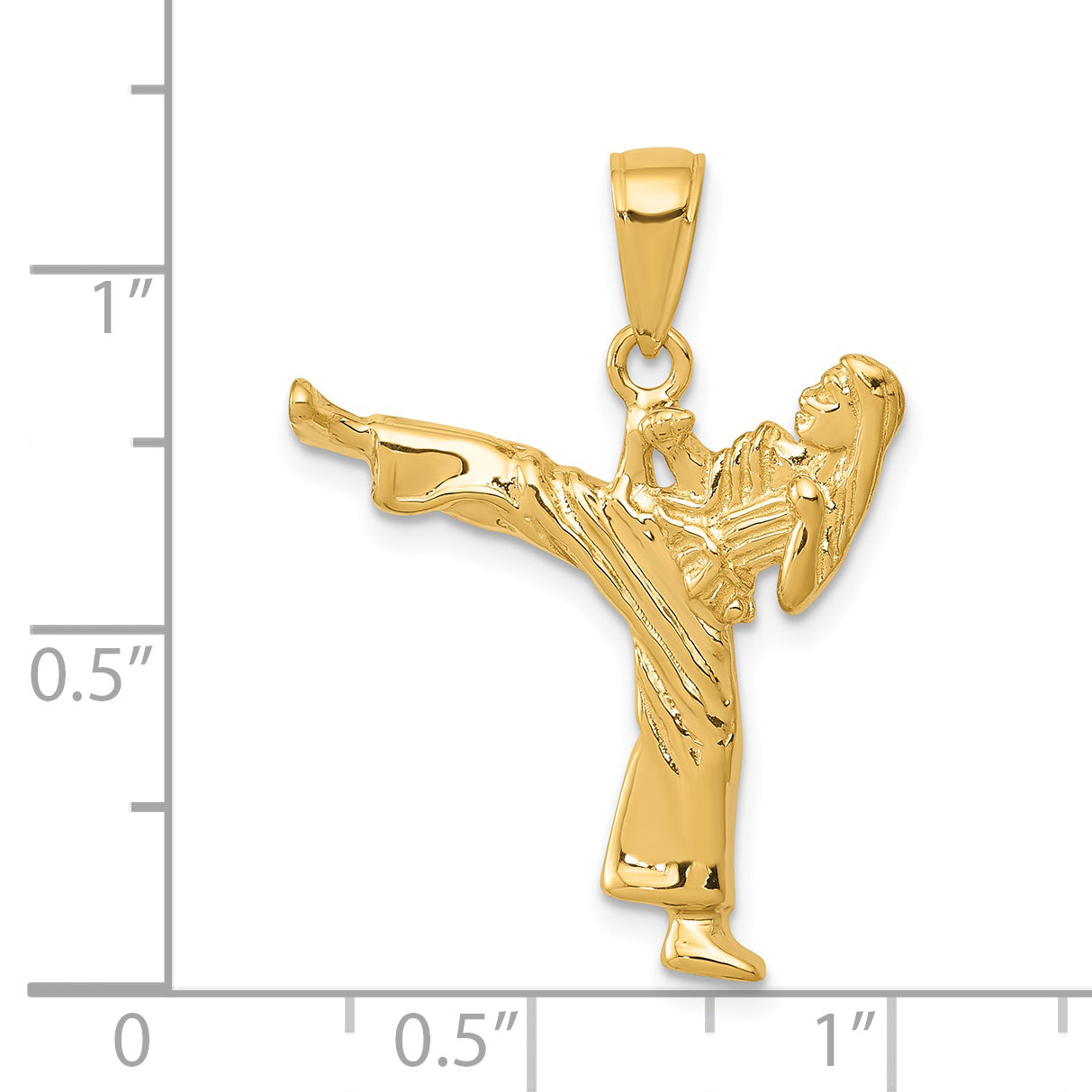 14k Girl Karate Charm