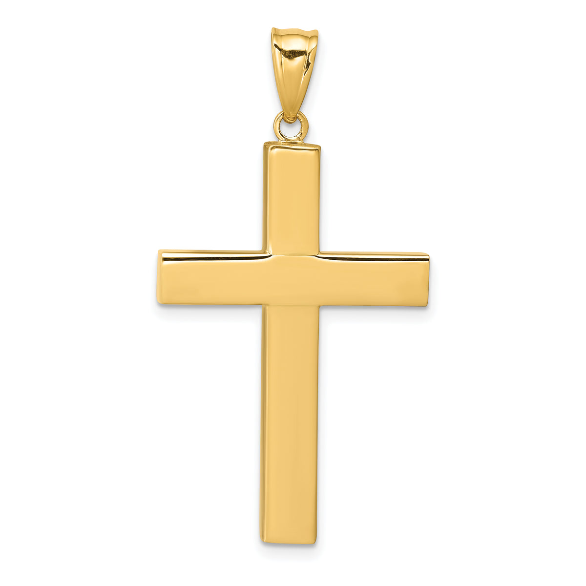 14k Hollow Cross Pendant