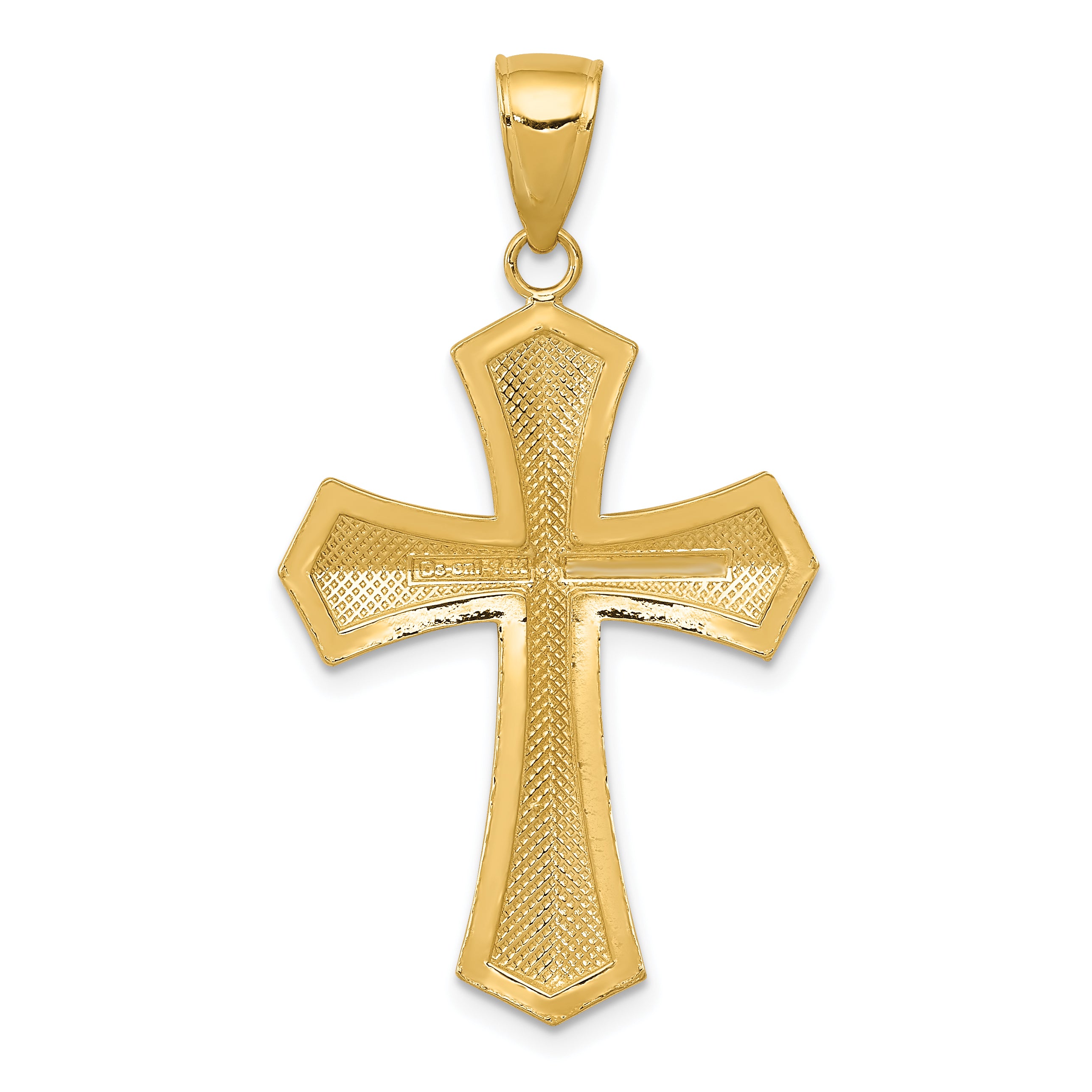 14k Passion Cross Pendant