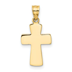 14K Gold First Holy Communion Cross Pendant  Solid Cast, Elegant Design