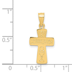 14k First Holy Communion Cross Pendant