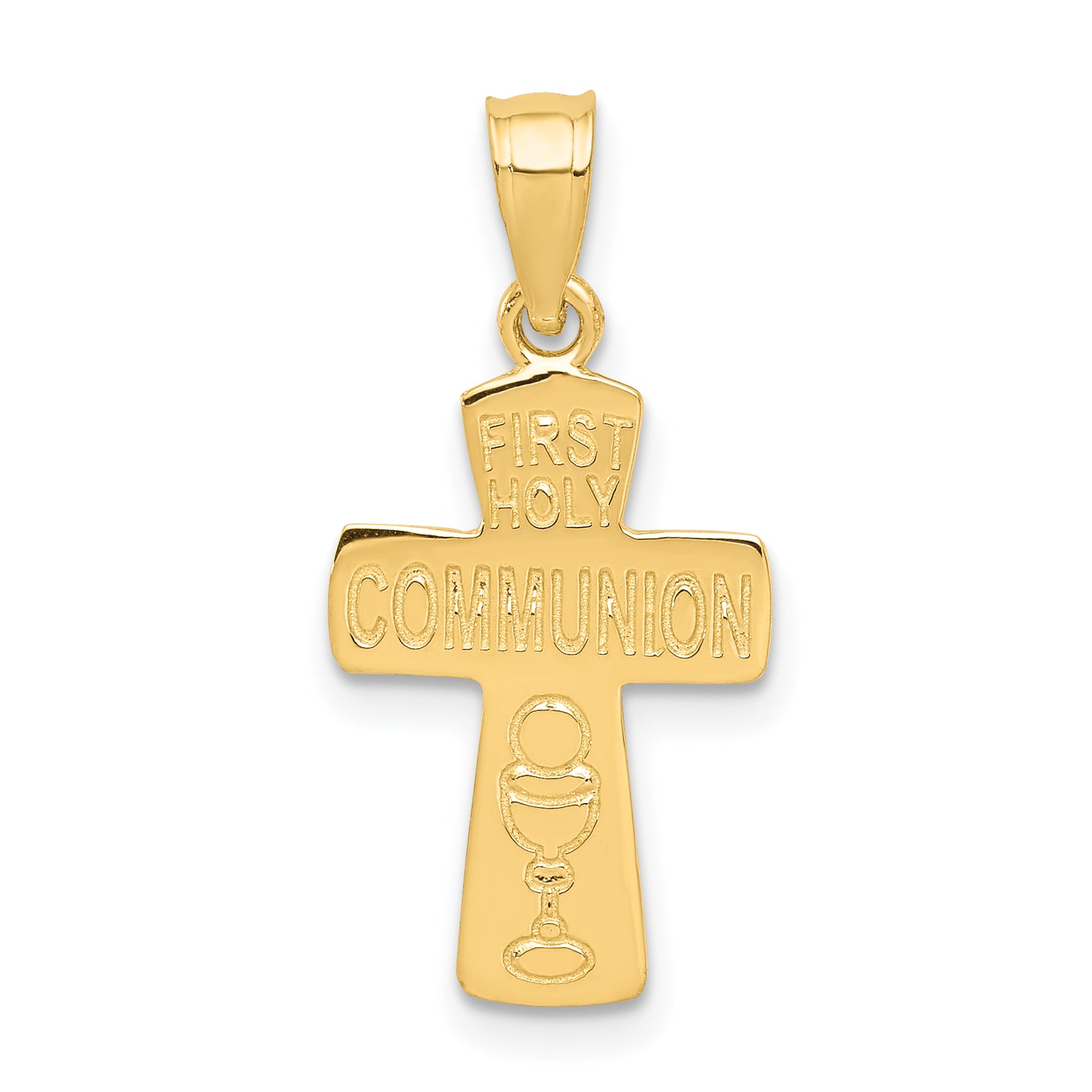 14k First Holy Communion Cross Pendant