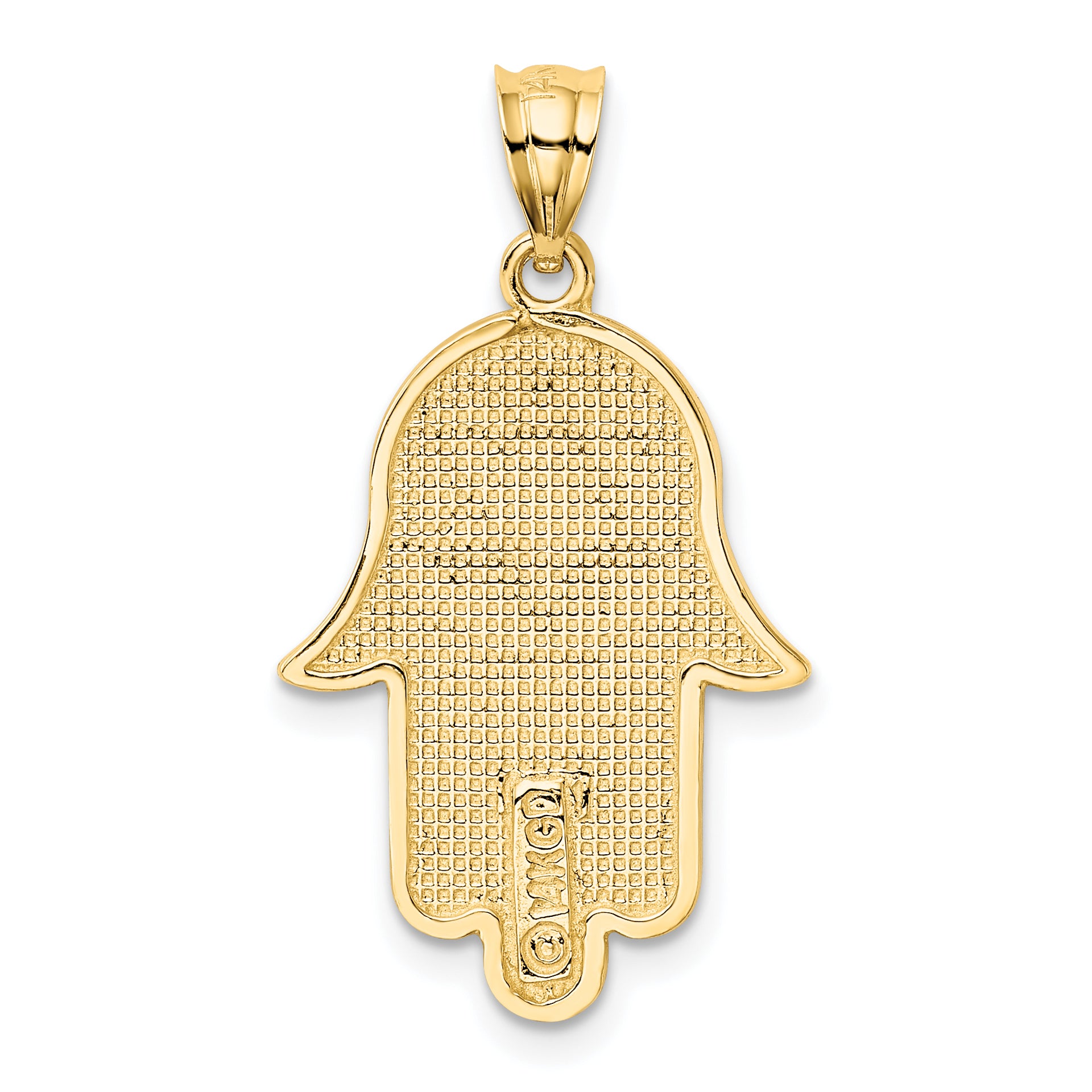 14k Hamsa w/Star of David Charm