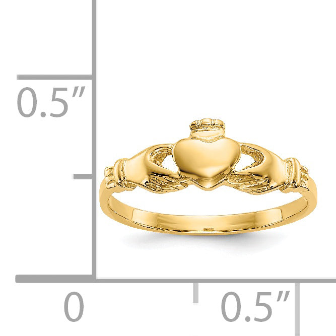 14k Claddagh Baby Ring