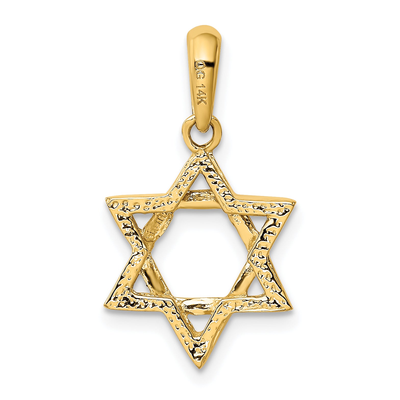 14K Star of David Pendant