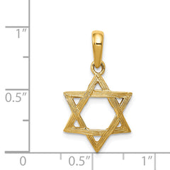 14K Star of David Pendant