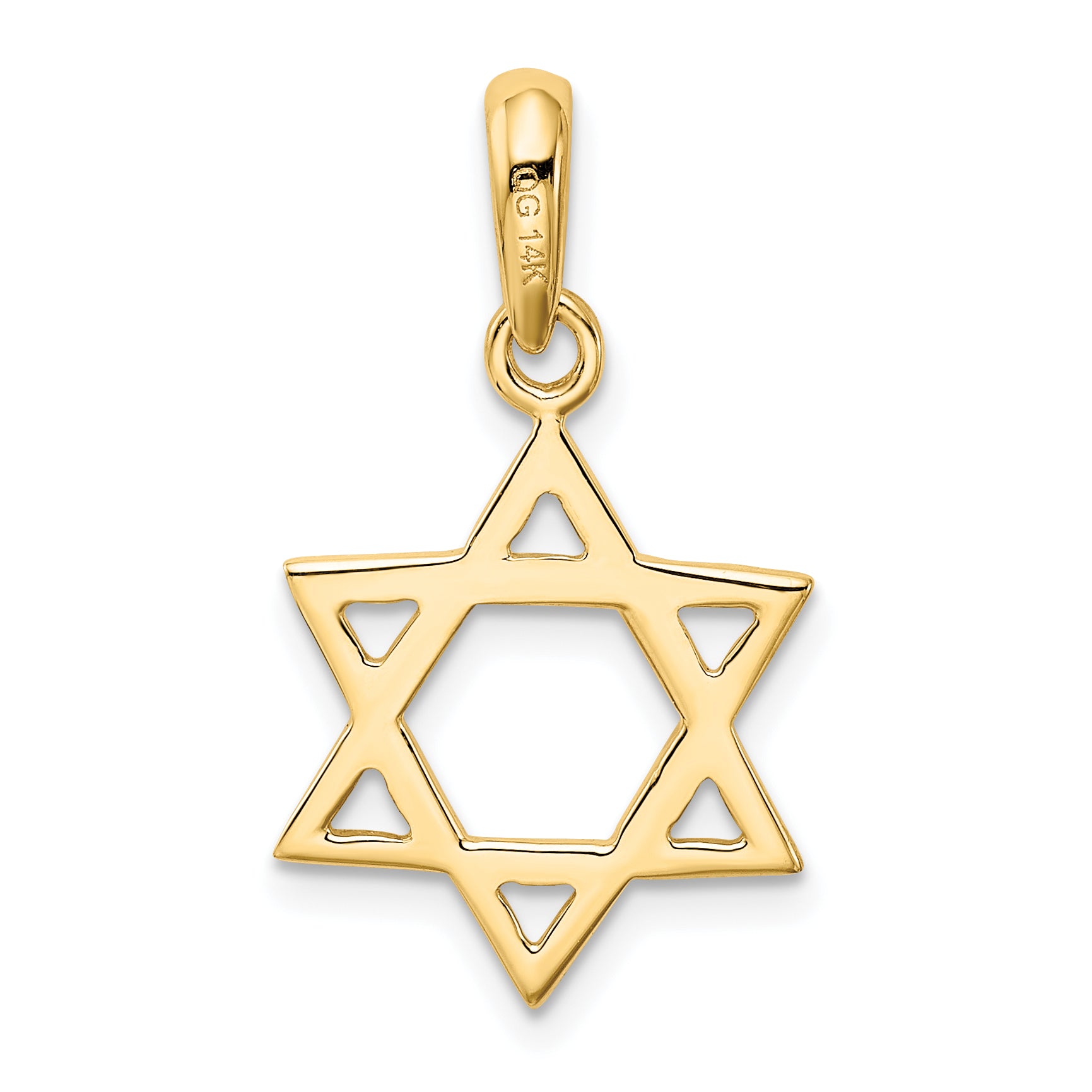 14K Star of David Pendant