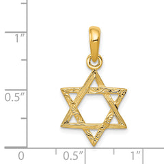 14K Star of David Pendant