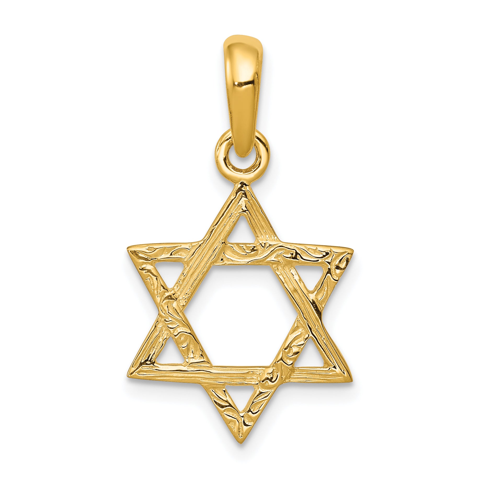 14K Star of David Pendant