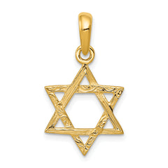 14K Star of David Pendant