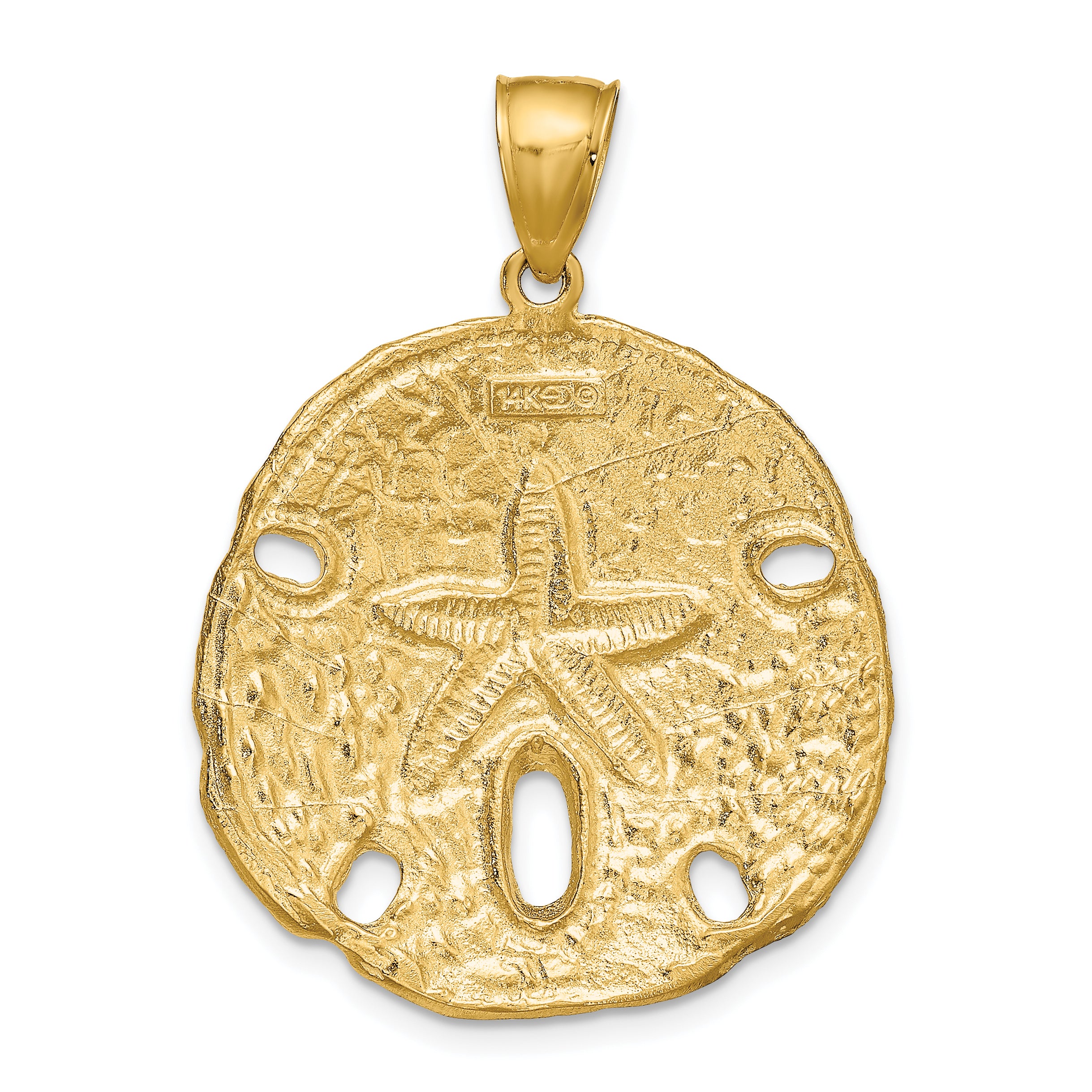 14k Sand Dollar Pendant