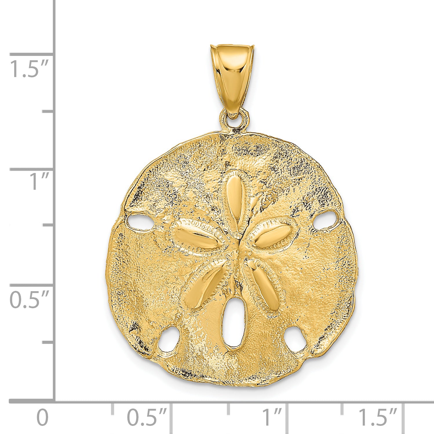 14k Sand Dollar Pendant