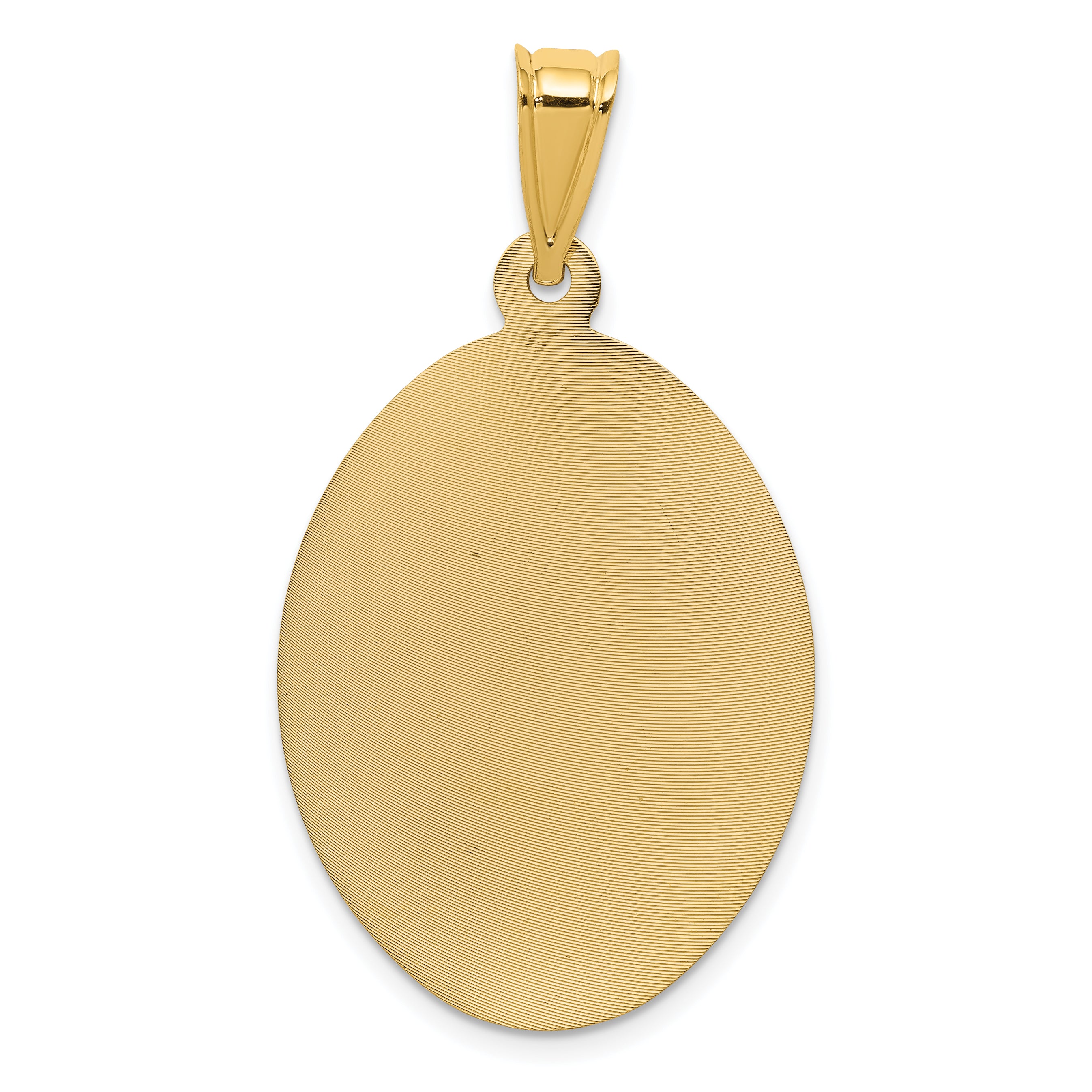 14K Gold Two-Tone Sagrado Corazon Pendant with Rhodium Accents