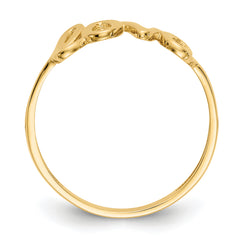 14k Polished Love Ring