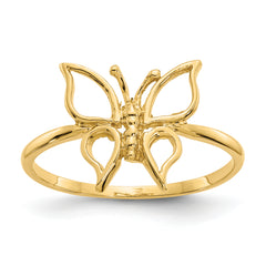 14k Polished Butterfly Ring