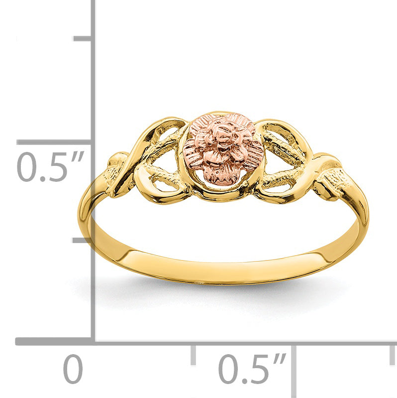 14K Two-Tone Polished Ring