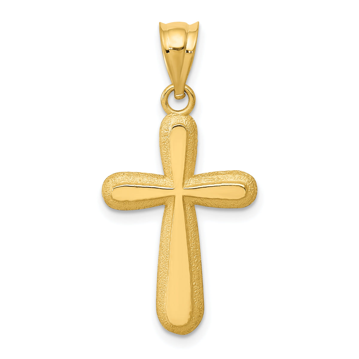 14k Polished Cross Pendant