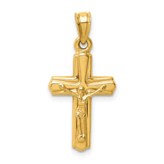 14K Reversible Crucifix Pendant