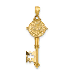 14k San Benito 2-Sided Key Pendant